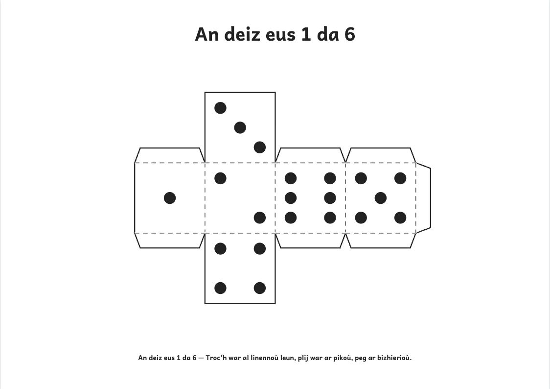 Rakwel, pajenn 1 : An deizioù da blegañ : boutin, « 1, 2, 3 » ha « + / − »