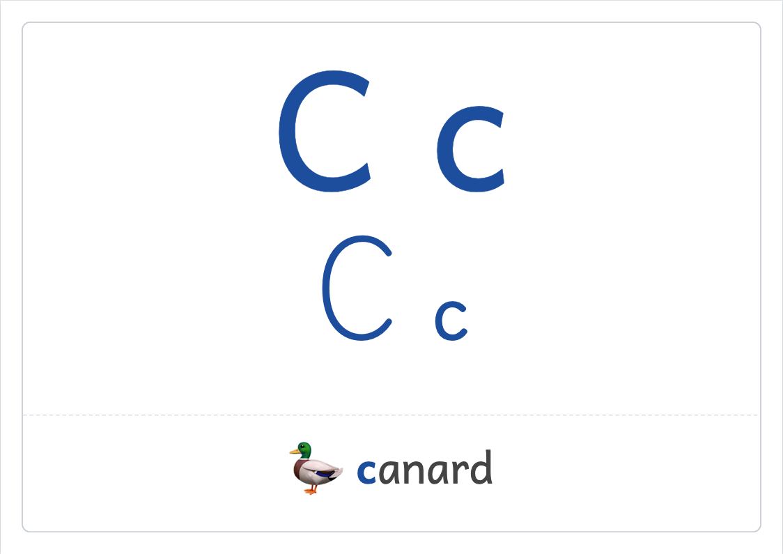 Aperçu, page 3 : Alphabet : une grande lettre par page (frise de la classe)