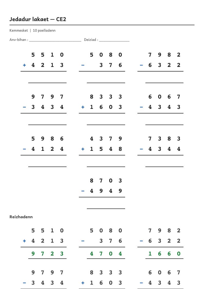 Rakwel, pajenn 1 : Jedadur lakaet